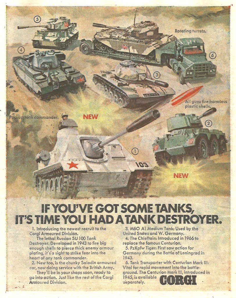 Corgi advertisement 1974